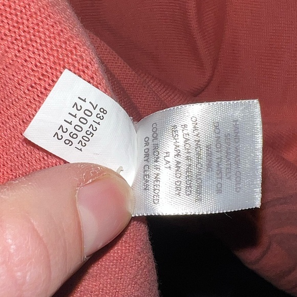 J. Jill Peplum Coral Knit Sweater Cardigan With Button Closure Size XS - Picture 12 of 13